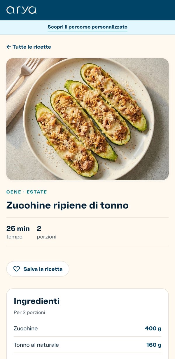 Una ricetta del ricettario: zucchine ripiene di tonno